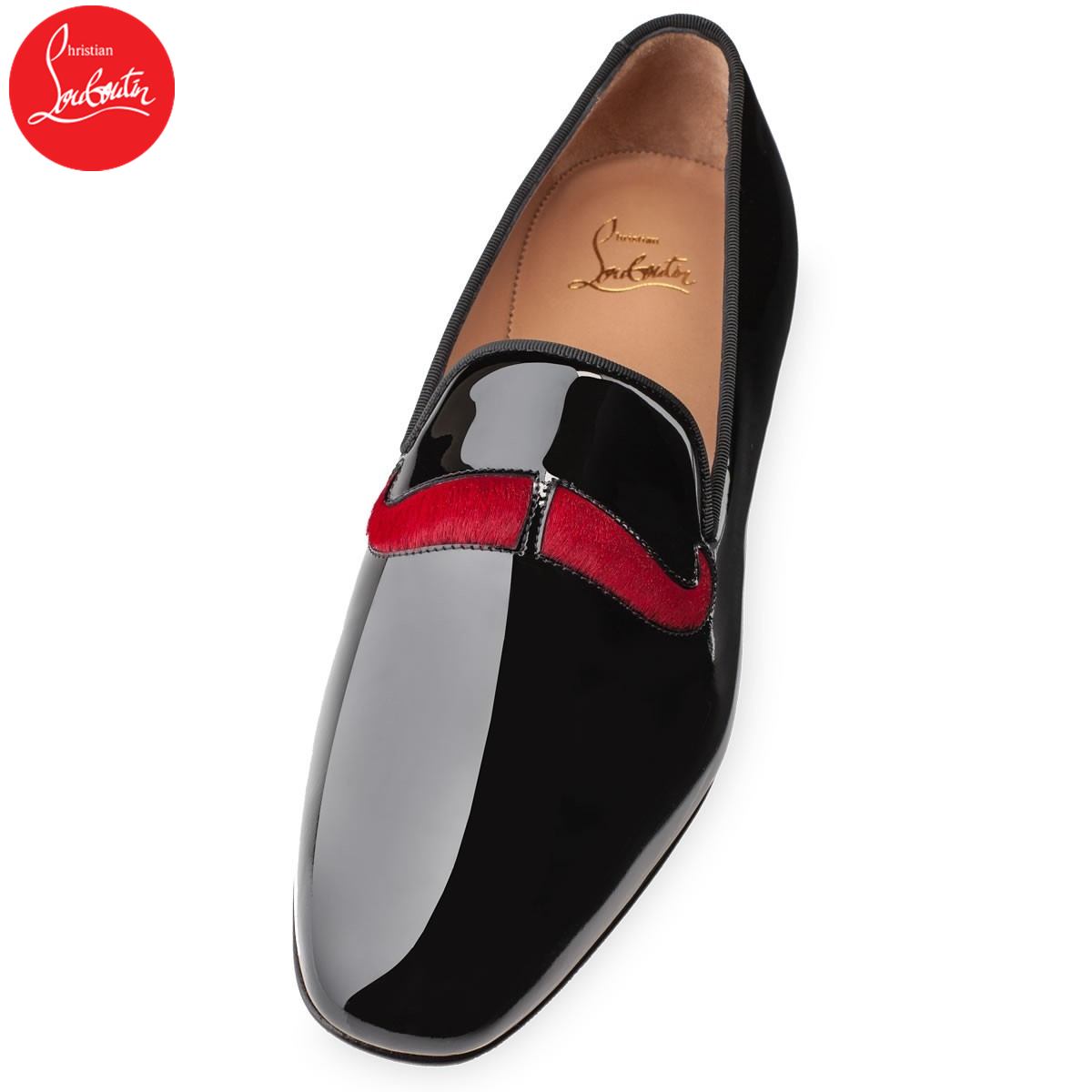 Replica Christian Louboutin Watson Men Loafers Black Red Replica Christian Louboutin Watson Men Loafers Black Red