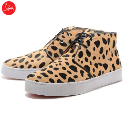 christian louboutin leopard sneakers